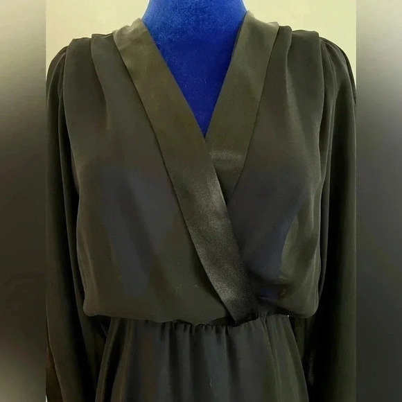 Vintage Ursula of Switzerland | Sheer Black Tuxedo Dress | Women’s 5/6 - Picture 2 of 8